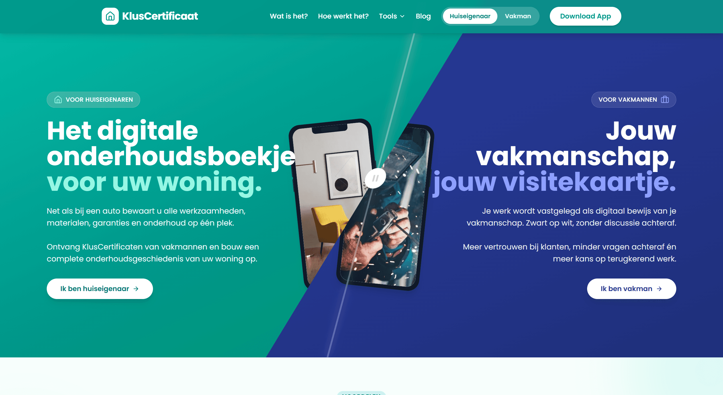 Website van kluscertificaat.nl
